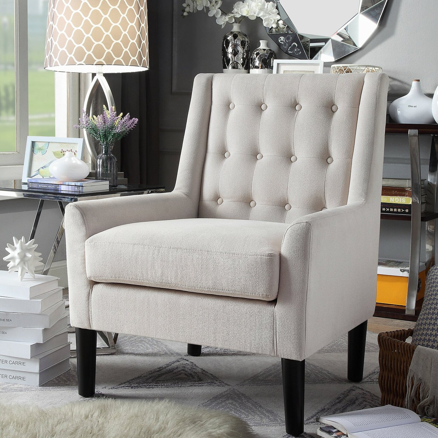 Wittenberg Tufted Velvet Armchair